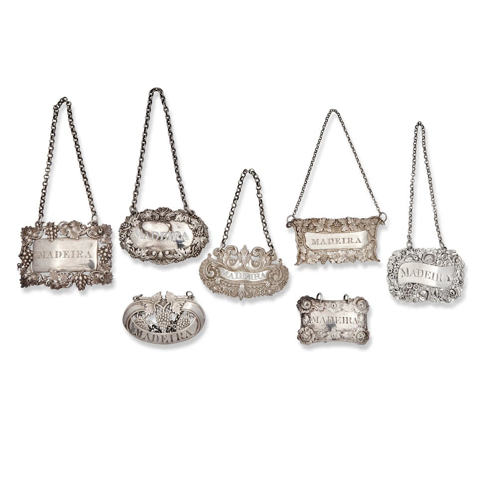 A collection of seventeen silver MADEIRA labels various maker's and dates (17) - 3