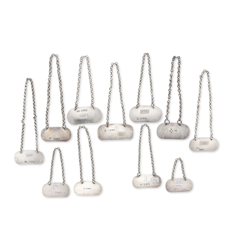 A collection of twenty-three silver MADEIRA labels various maker's and dates (23) - 4