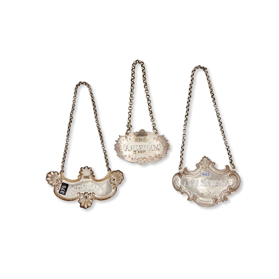 A collection of seven silver MADEIRA labels various maker's and dates (7) - 2