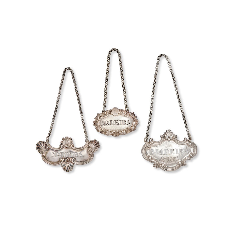 A collection of seven silver MADEIRA labels various maker's and dates (7) - 3