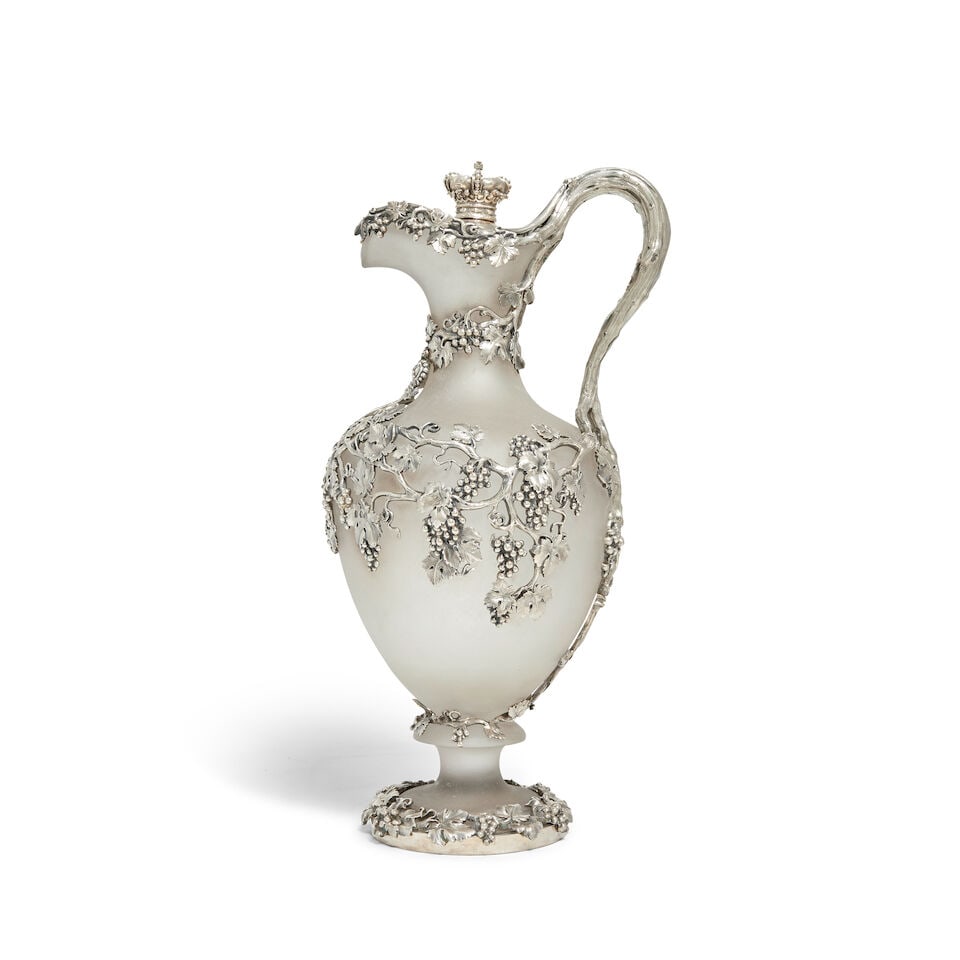 A Victorian silver-mounted claret jug John Mortimer & John Samuel Hunt, London 1843 (1 of 5)