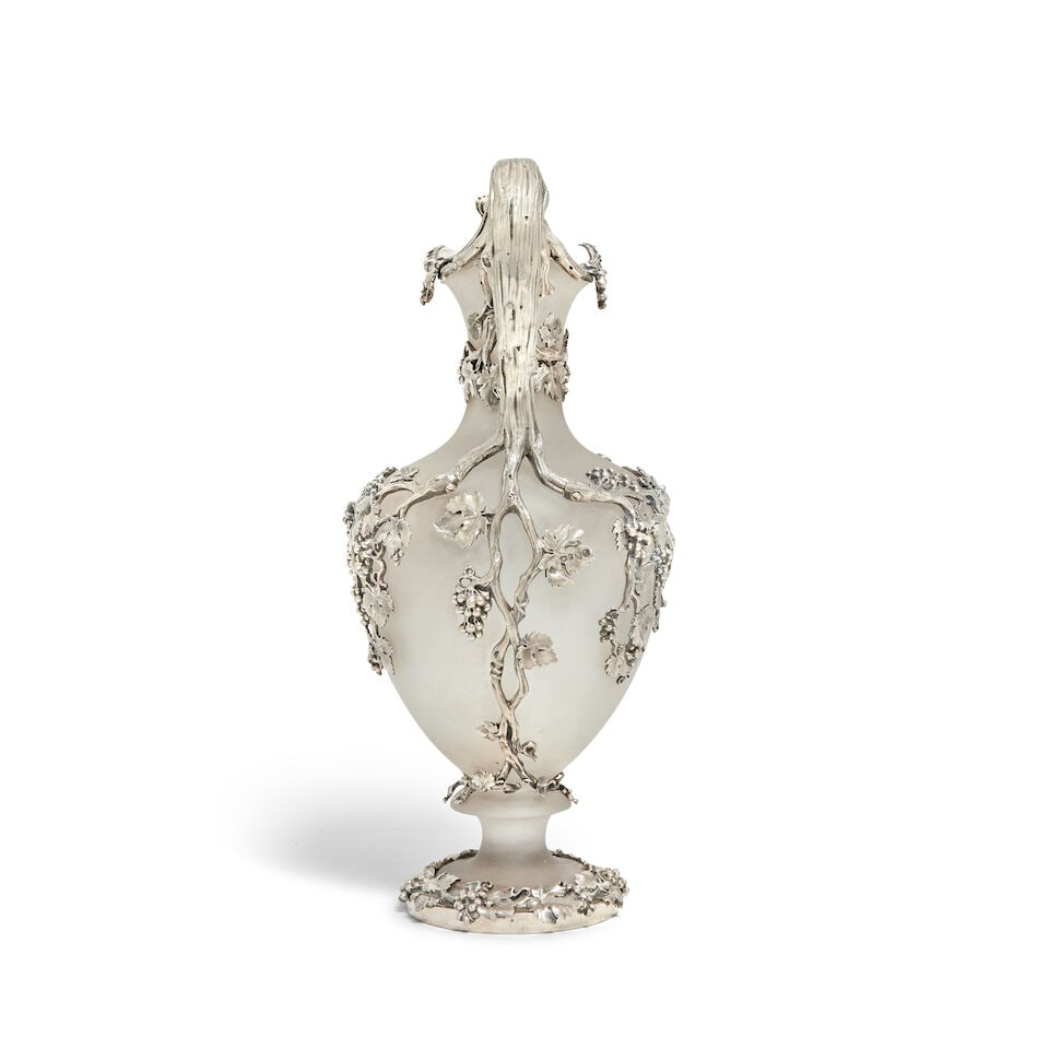 A Victorian silver-mounted claret jug John Mortimer & John Samuel Hunt, London 1843 - 3