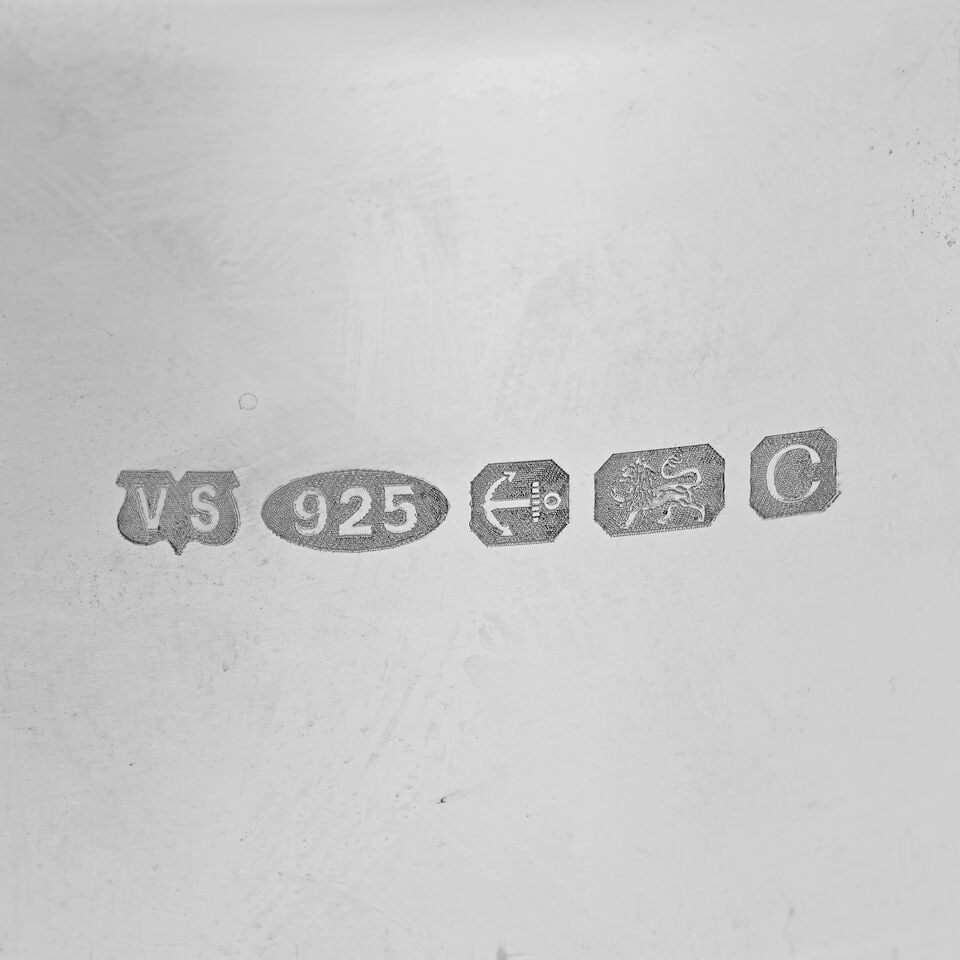 A table suite of six silver two-handled ice buckets and six silver two-handled trays Victoria S... - 2