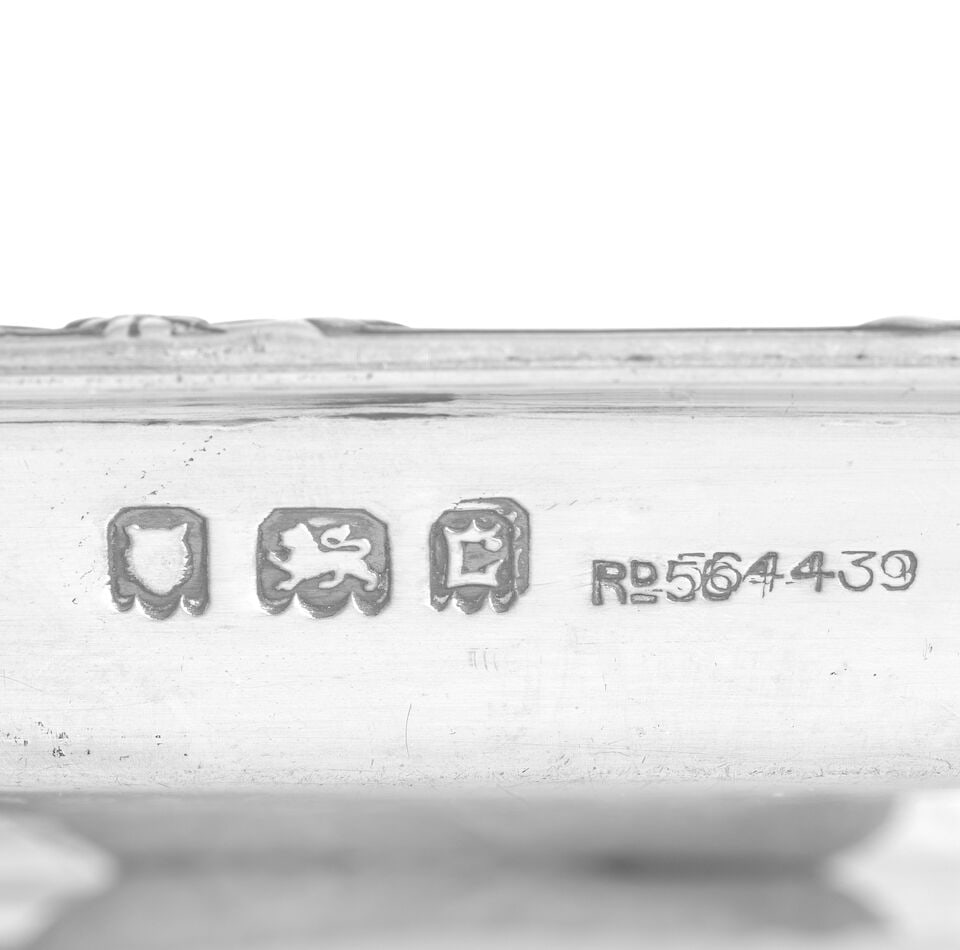 Two silver inkstands and other items (5) - 2