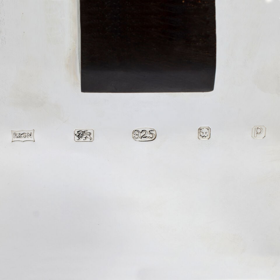 A pair of silver Art Deco style wine coolers maker's mark R & SN, London 2014 (2) - 2