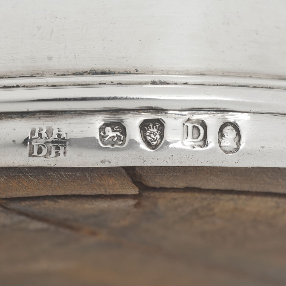 A pair of George III silver wine coasters Robert & David Hennell, London, 1799 (2) - 2