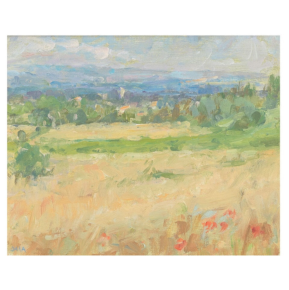 Diana Maxwell Armfield R.A. (British, born 1920) Above Saint-Rémy, Evening (1 of 3)