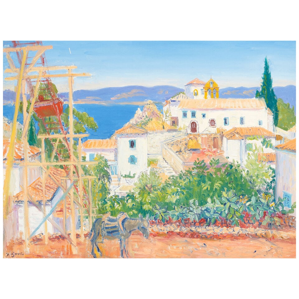 Frederick Gore C.B.E., R.A. (British, 1913-2009) Hydra: Frederick Gore C.B.E., R.A. (British, 1913-2009) Hydra signed 'F Gore' (lower left) oil on canvas 60 x 80cm (23 5/8 x 31 1/2in). Footnotes: Provenance With Manor House Gallery, Cheltenham, where