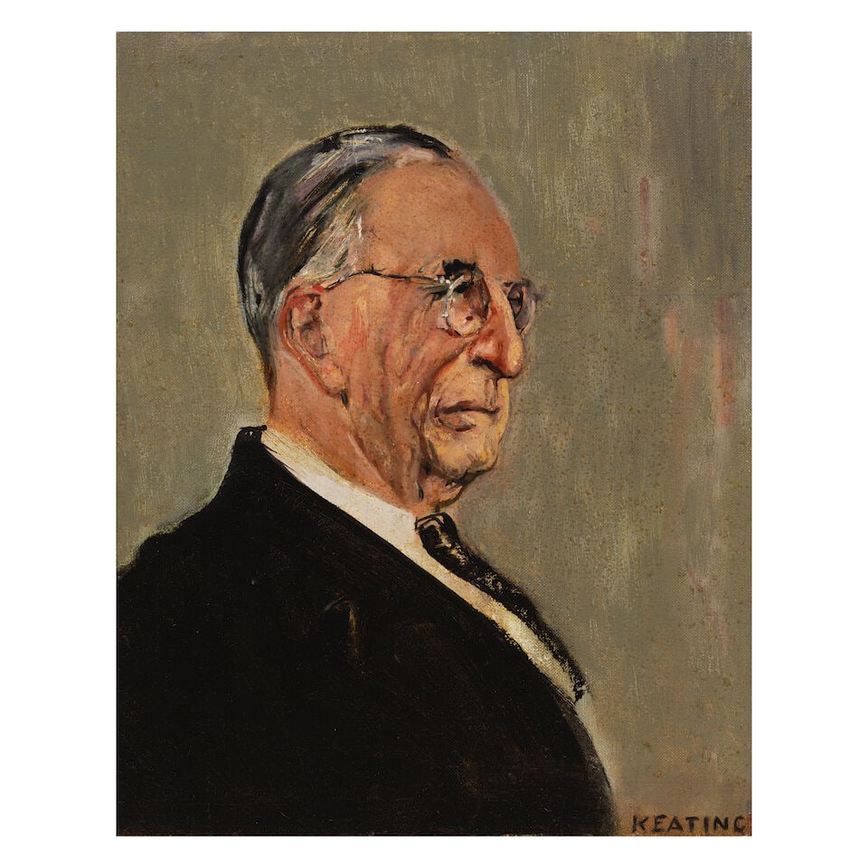 Seán Keating P.R.H.A. (Irish, 1889-1977) Portrait of Eamonn de Valera (1 of 3)