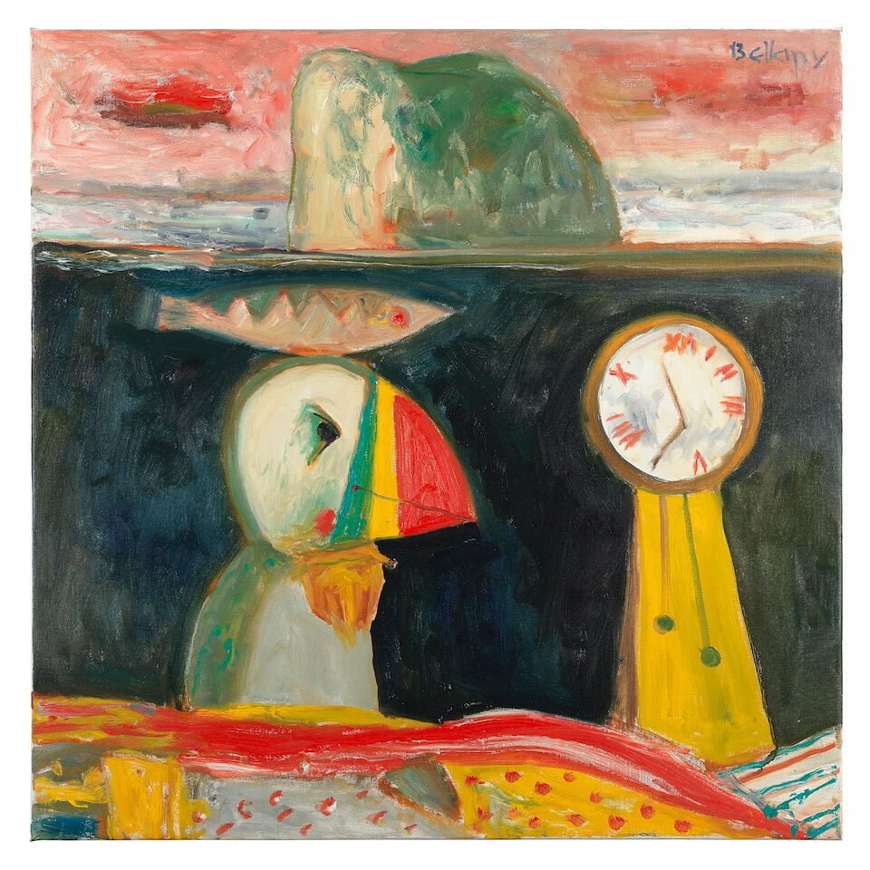 John Bellany C.B.E., R.A., H.R.S.A., L.L.D.(Lon) (British, 1942-2013) Puffin and Clock at Bass R... (1 of 2)
