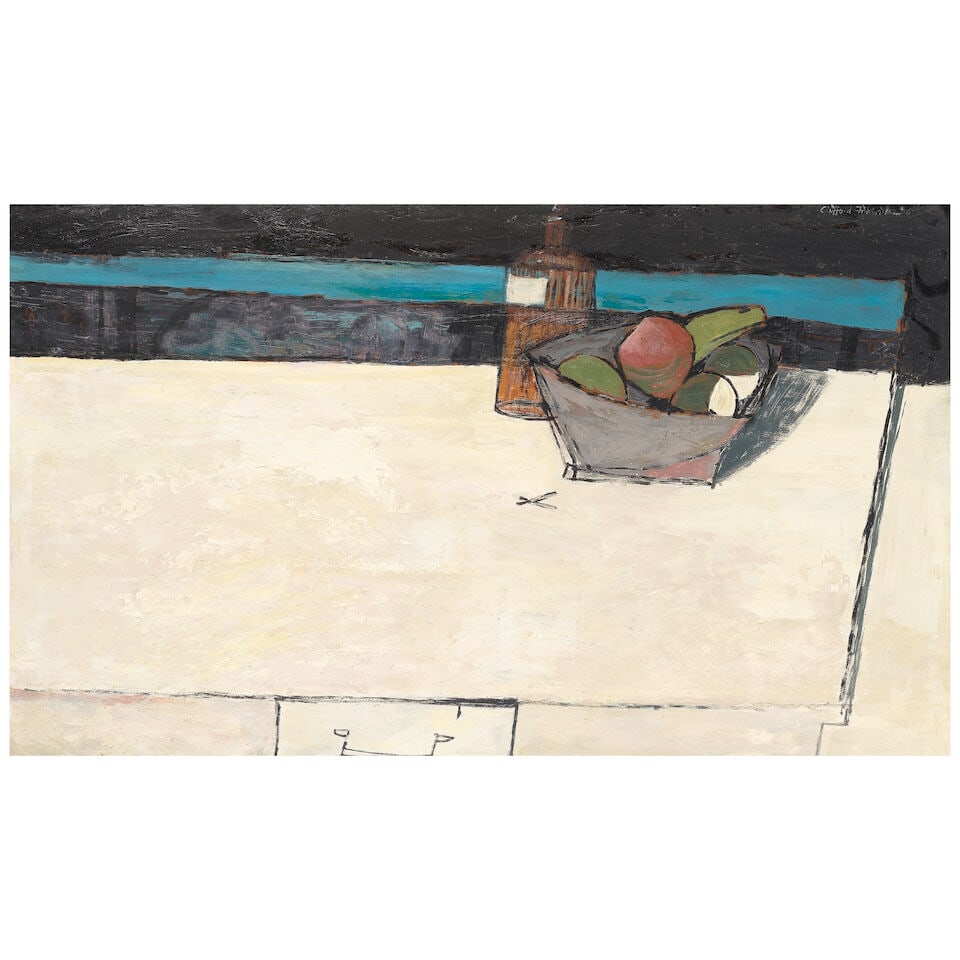 Clifford Fishwick (British, 1923-1997) Still Life with Bottle (1 of 3)