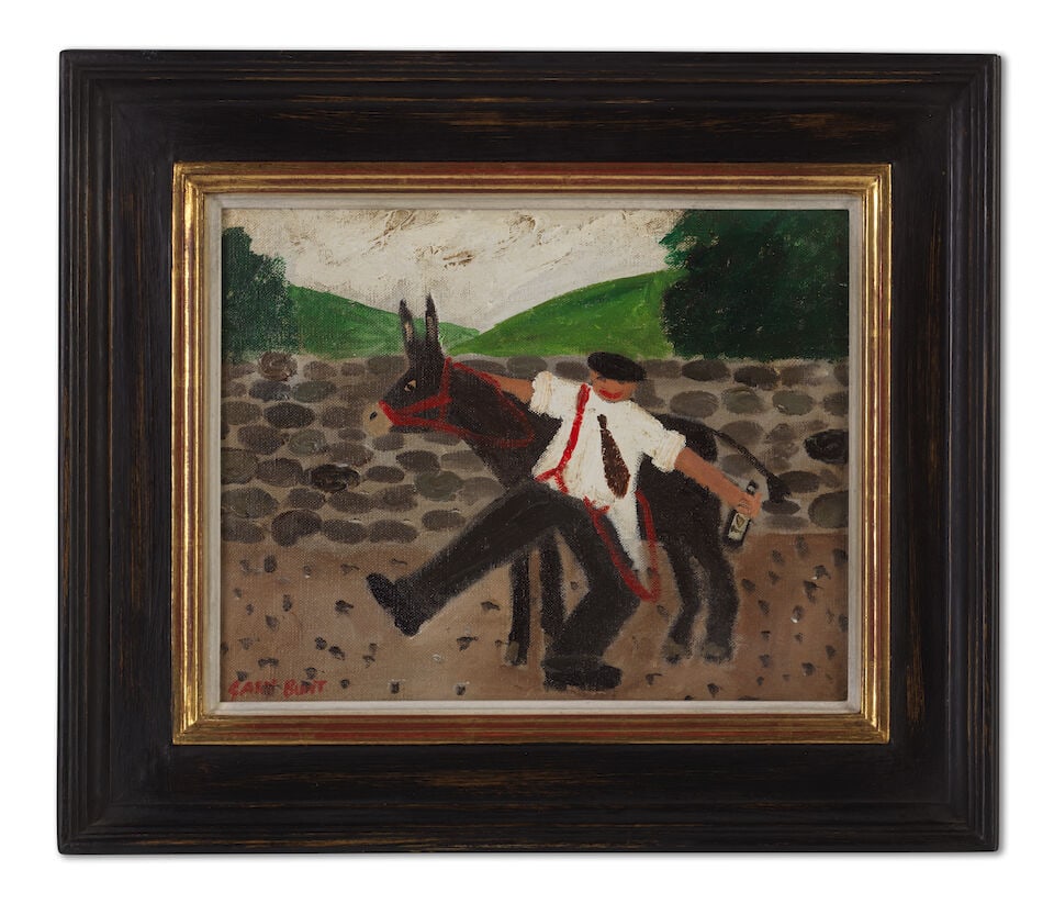 Gary Bunt (British, 1957-2025) Wonkey Donkey: Gary Bunt (British, 1957-2025) Wonkey Donkey signed 'GARY BUNT' (lower left); further signed, dated, titled and inscribed '2008/A WONKEY DONKEY/AN IRISHMAN/CAME OUT OF A PUB/HE TRIED TO MOUNT