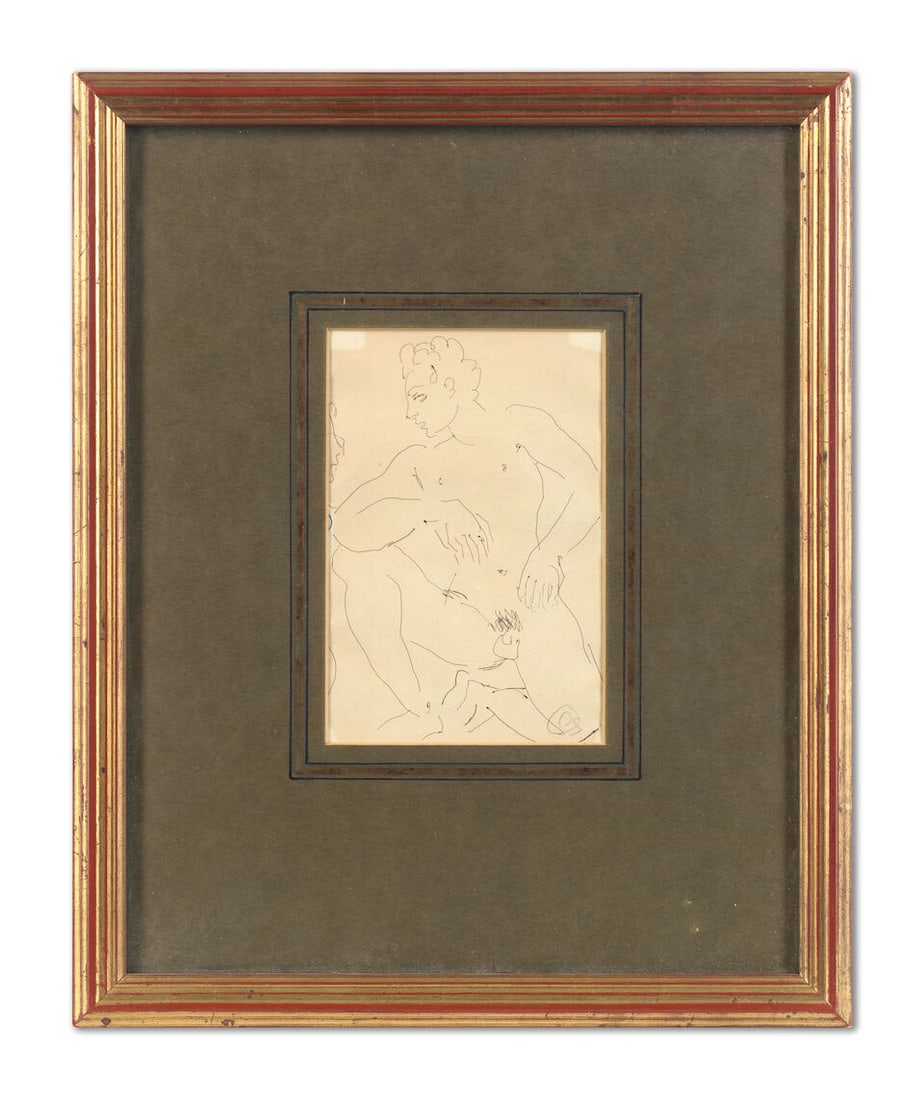 Duncan Grant (British, 1885-1978) A Pair of Seated Male Nudes each 13.5 x 9cm (5 5/16 x 3 9/16in... - 4