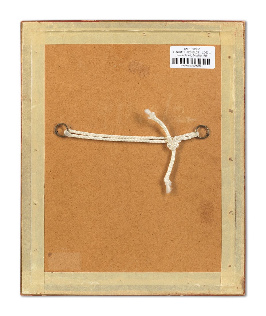 Duncan Grant (British, 1885-1978) A Pair of Seated Male Nudes each 13.5 x 9cm (5 5/16 x 3 9/16in... - 7