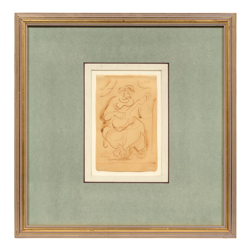 Duncan Grant (British, 1885-1978) Woman Playing Mandolin (Executed circa 1924) - 2