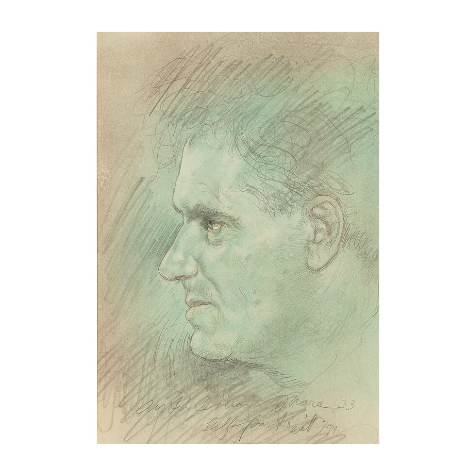 Austin Osman Spare (British, 1886-1956) Self Portrait, No.79: Austin Osman Spare (British, 1886-1956) Self Portrait, No.79 signed, titled, dated and inscribed 'Austin Osman Spare 33/Self Portrait 79' (lower centre) pencil, watercolour and coloured pencil on