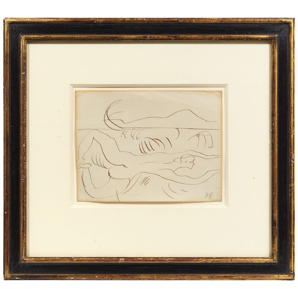 Duncan Grant (British, 1885-1978) Swimmer (Executed circa 1916-17) - 2