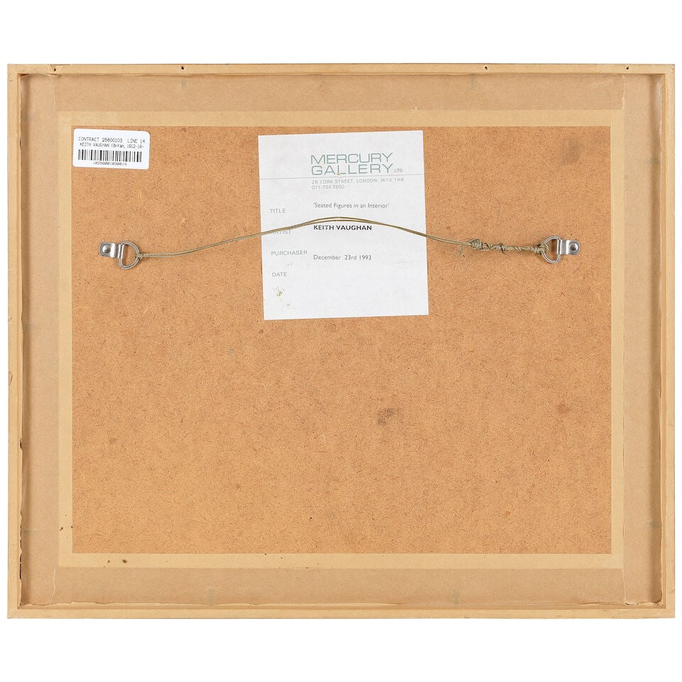 Keith Vaughan (British, 1912-1977) Seated Figures in an Interior (Executed circa 1949-50) - 3