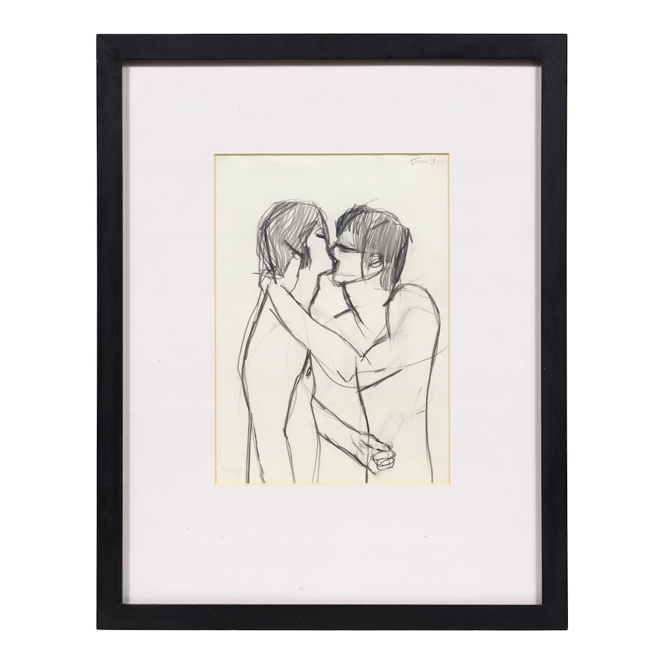 Keith Vaughan (British, 1912-1977) Kissing Figures I - 2