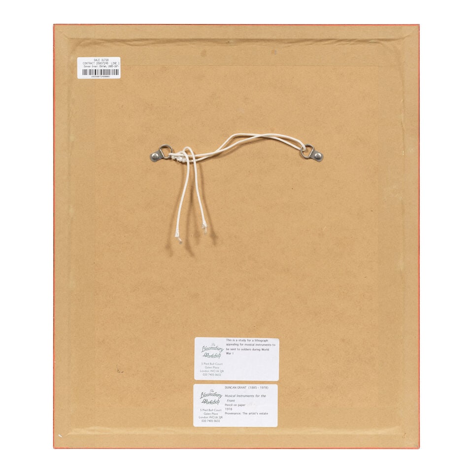 Duncan Grant (British, 1885-1978) Musical Instruments for the Front (Executed in 1918) - 3