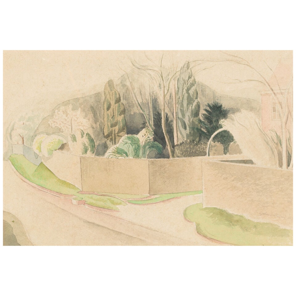 Graham Sutherland O.M. (British, 1903-1980) Road at Well Hill: Graham Sutherland O.M. (British, 1903-1980) Road at Well Hill signed and dated 'Graham Sutherland 1930' (lower right) watercolour and pencil on paper 24 x 34cm (9 7/16 x 13 3/8in). Footnotes: Provenan