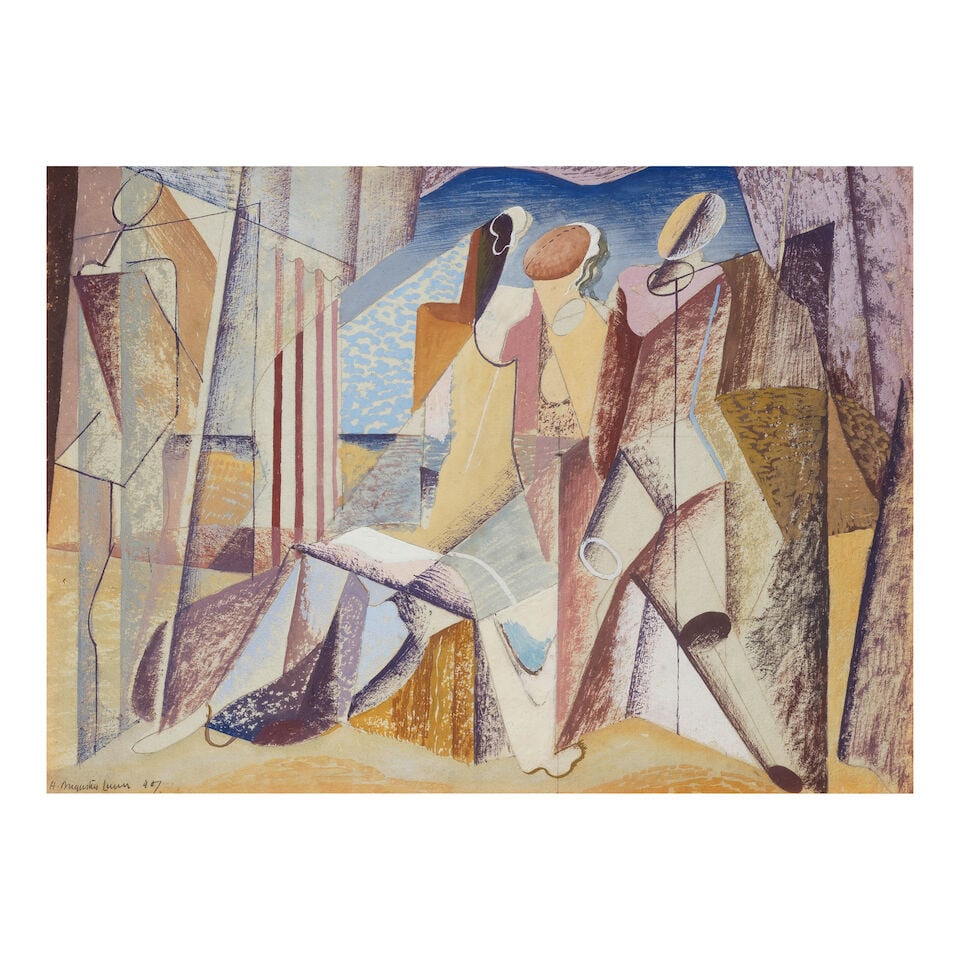 Augustus Lunn (British, 1905-1986) Composition (1 of 3)