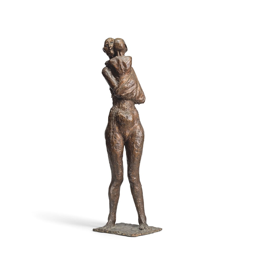 Michael Ayrton (British, 1921-1975) Mother and Child Bathing 82.5cm (32 1/2 in) high (Conceived ...: Michael Ayrton (British, 1921-1975) Mother and Child Bathing bronze with a brown patina 82.5cm (32 1/2 in) high Conceived in 1956, from an edition of 6 Footnotes: Provenance Pat Russell, from whom acq