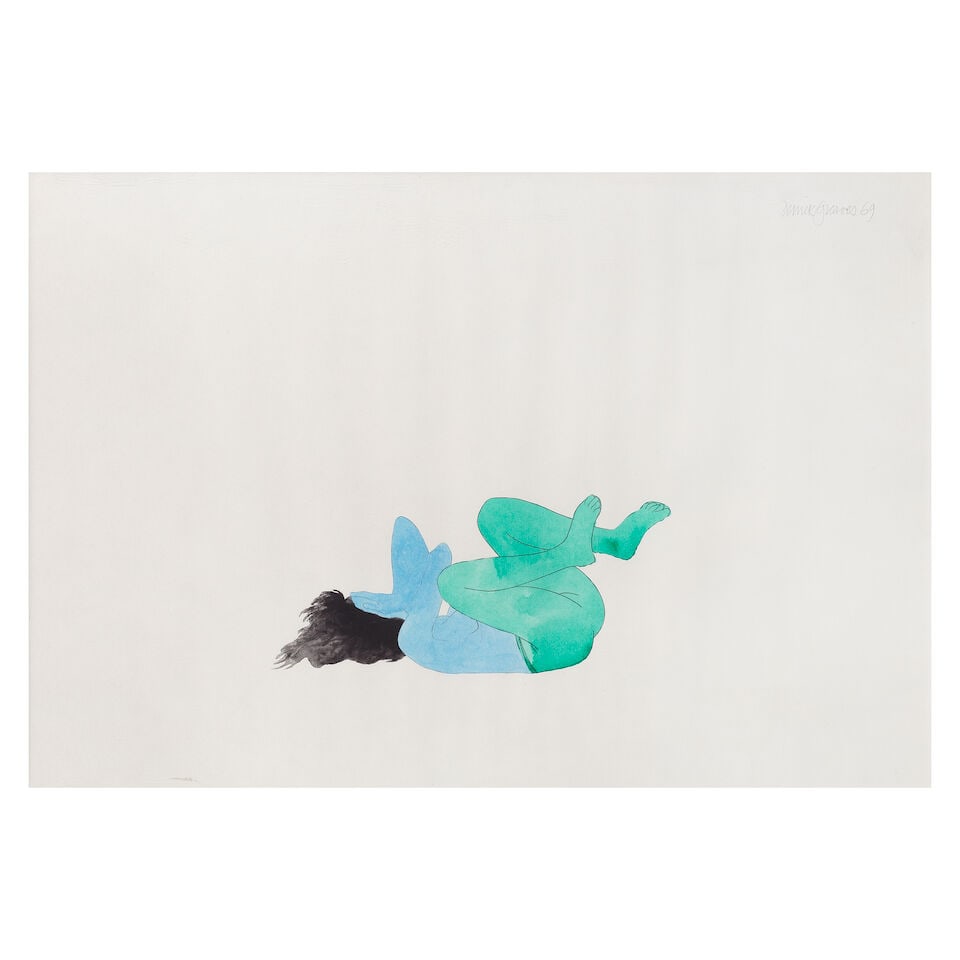 Derrick Greaves (British, 1927-2022) Girl in Green Tights (1 of 3)