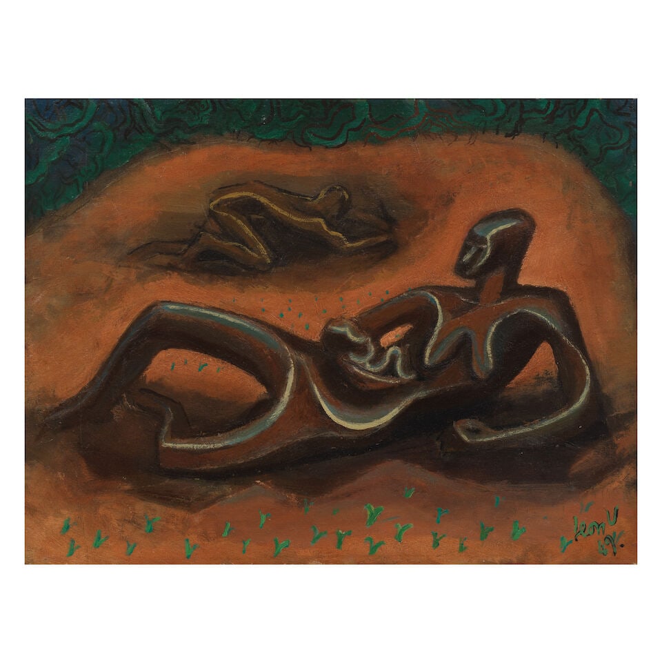 Leon Underwood (British, 1890-1975) The Family (1 of 3)