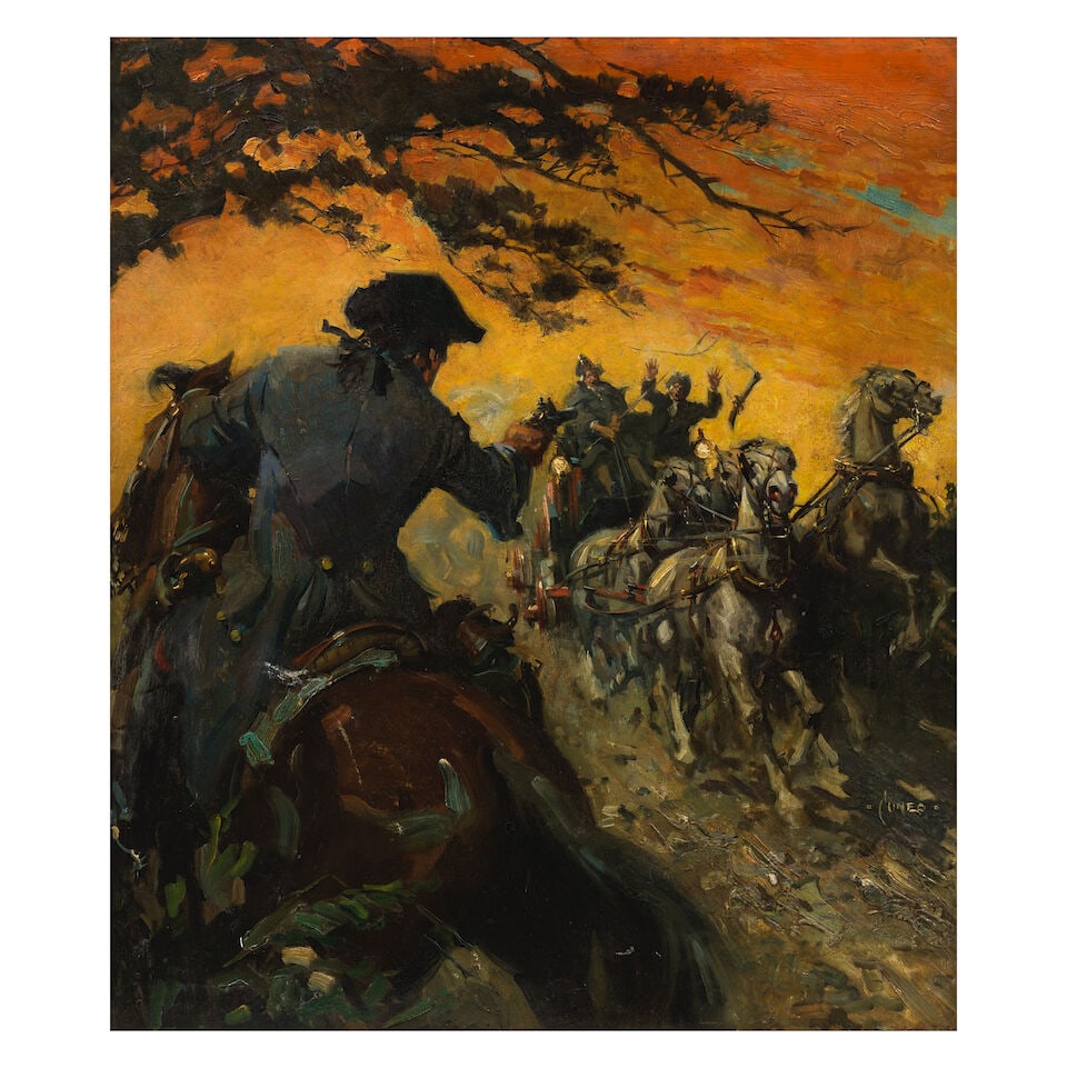 Terence Cuneo (British, 1907-1996) Highway Robbery (1 of 3)