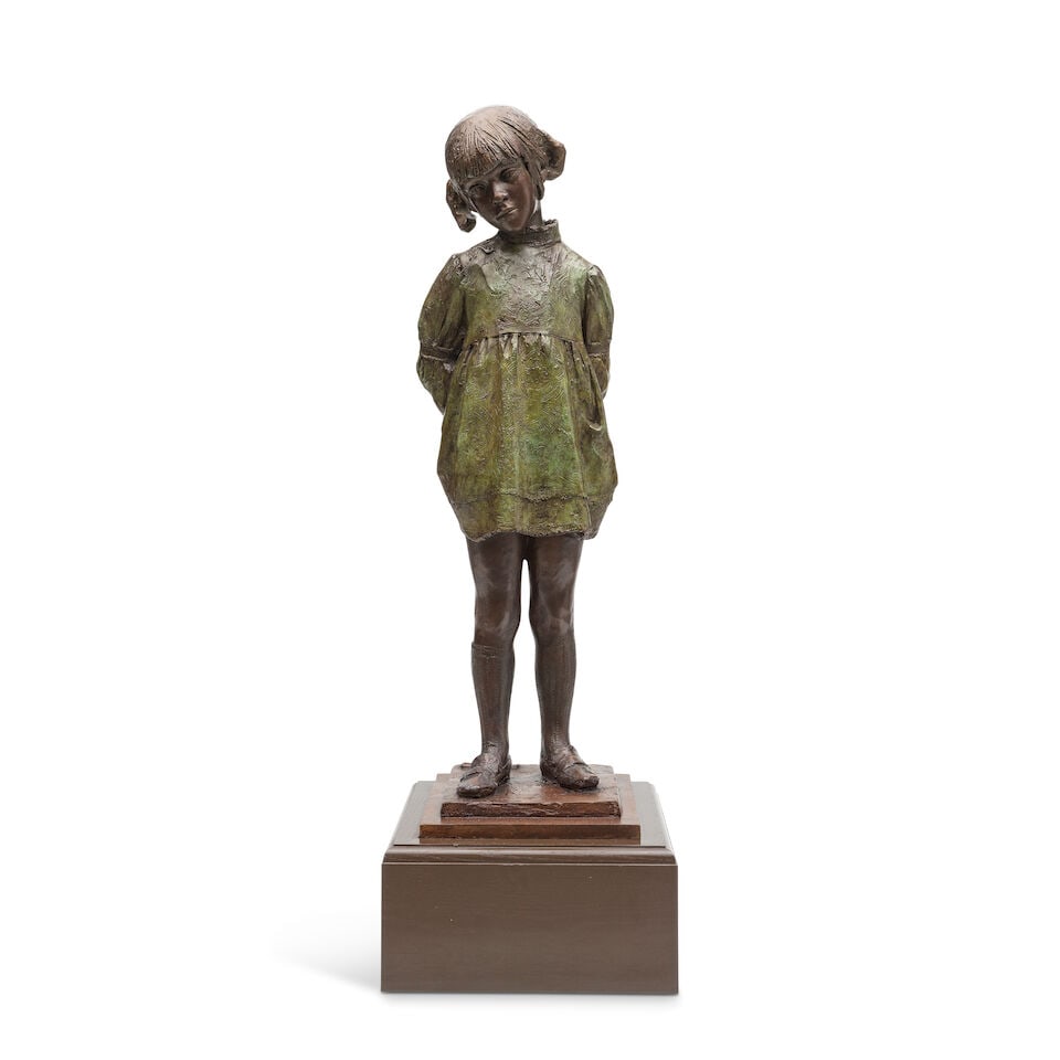 James Butler R.A. (British, 1931-2022) Pensive Child 117.5cm (46 1/4in) high excluding base; 139... (1 of 5)