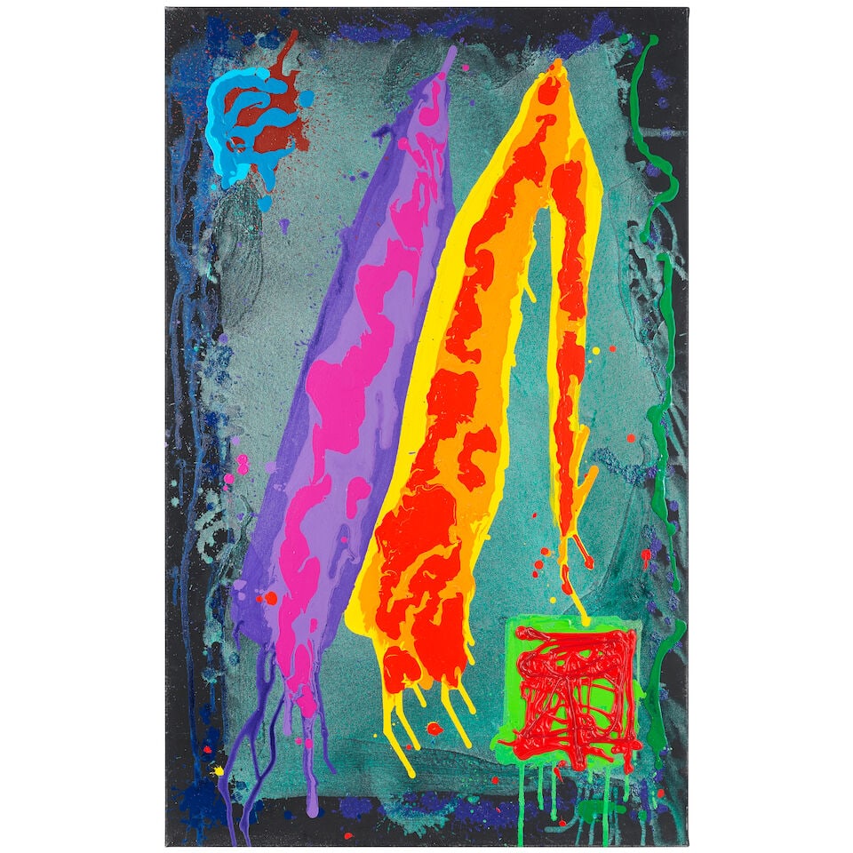 John Hoyland R.A. (British, 1934-2011) Sanur 3.3.95 ((unframed)) (1 of 2)