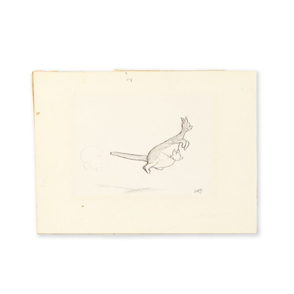 SHEPARD (E.H.) 'The Kangaroo Jump', original drawing for Winnie-the-Pooh (1926), [c.1926] - 2