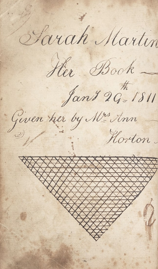 COOKERY, MEDICINE AND HOUSEHOLD Manuscript receipt book [c.1756-1814]: COOKERY, MEDICINE AND HOUSEHOLD Manuscript receipt book bearing the ownership inscriptions of 'Mr John Horton Newport/ Salop Shropshire 1784', 'Miss Martin/ Newport' and 'Sarah Martin/ Her Book/ Jany