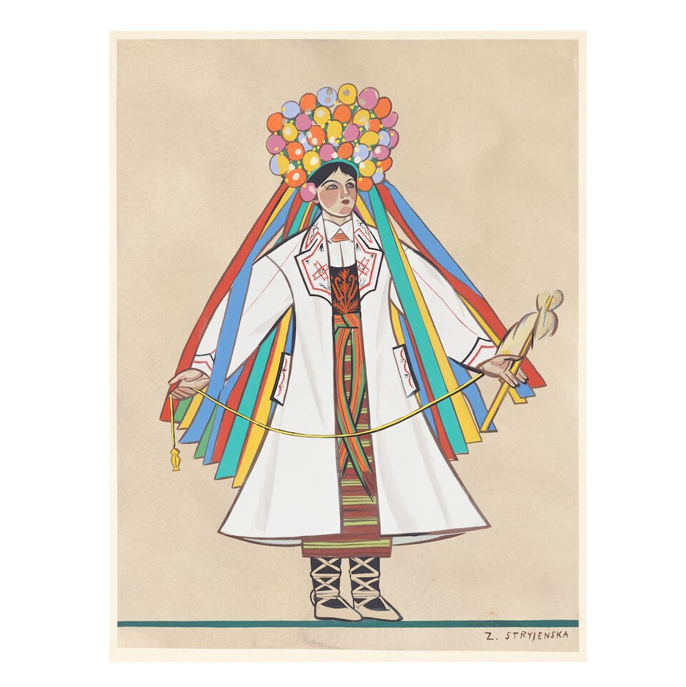 COSTUME STRYJENSKA (ZOFIA) Polish Peasant Costumes, NUMBER 152 OF 400 COPIES, Nice, C. Szwedzick... - 4