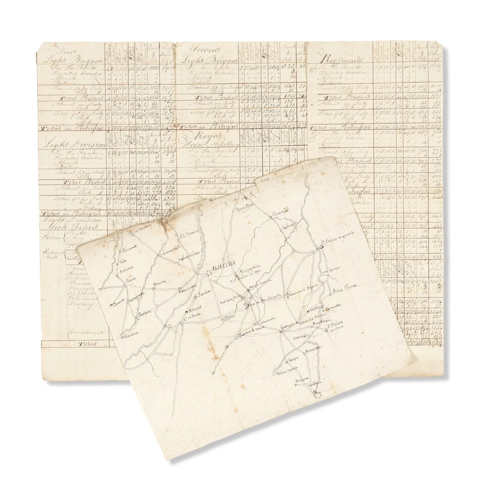 MILITARY - PENINSULAR WARS Collection of over 180 letters from Lt. Col. Charles Wood, 10th Hussa... (1 of 2)