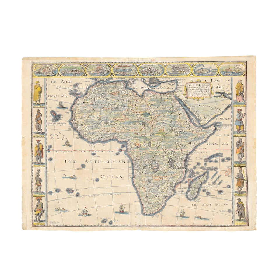 AFRICA - SPEED (JOHN) Africae, 1626; MERCATOR (GERARD) Africa ex magna orbis terre, c.1611, hand... (1 of 2)