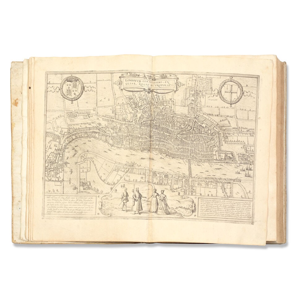 BRAUN (GEORG) AND FRANZ HOGENBERG Civitates orbis terrarum, vol. 1-5 in 3 (without volume 6), Co... - 4
