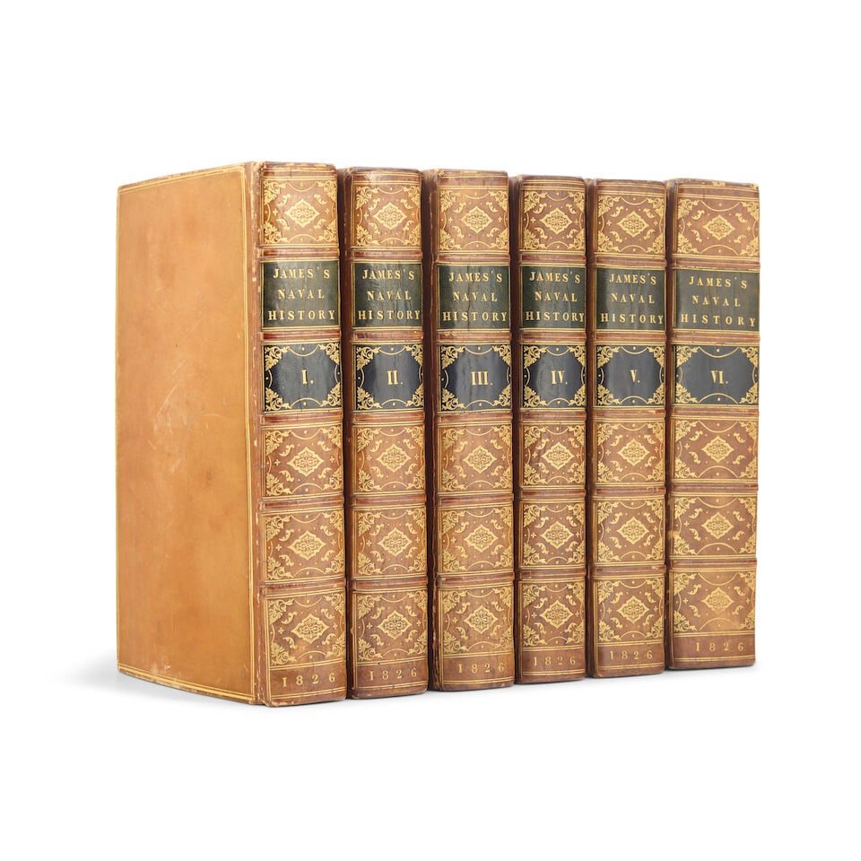 BINDINGS - NAVAL JAMES (WILLIAM) The Naval History of Great Britain, 6 vol., Harding, Lepard and... (1 of 1)
