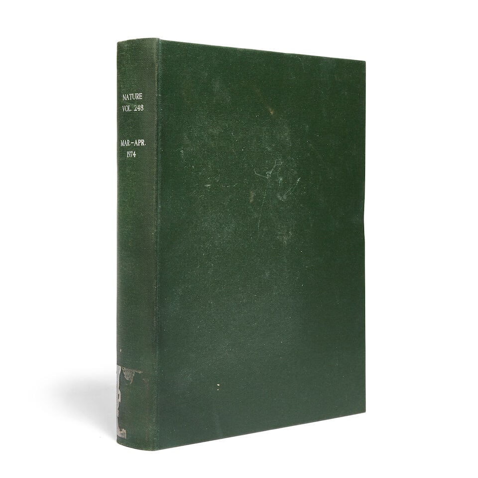 HAWKING (STEPHEN) 'Black Hole Explosions?', as pp.30-31 in Nature, Vol. 248, No. 5443, March-Apr... (1 of 1)