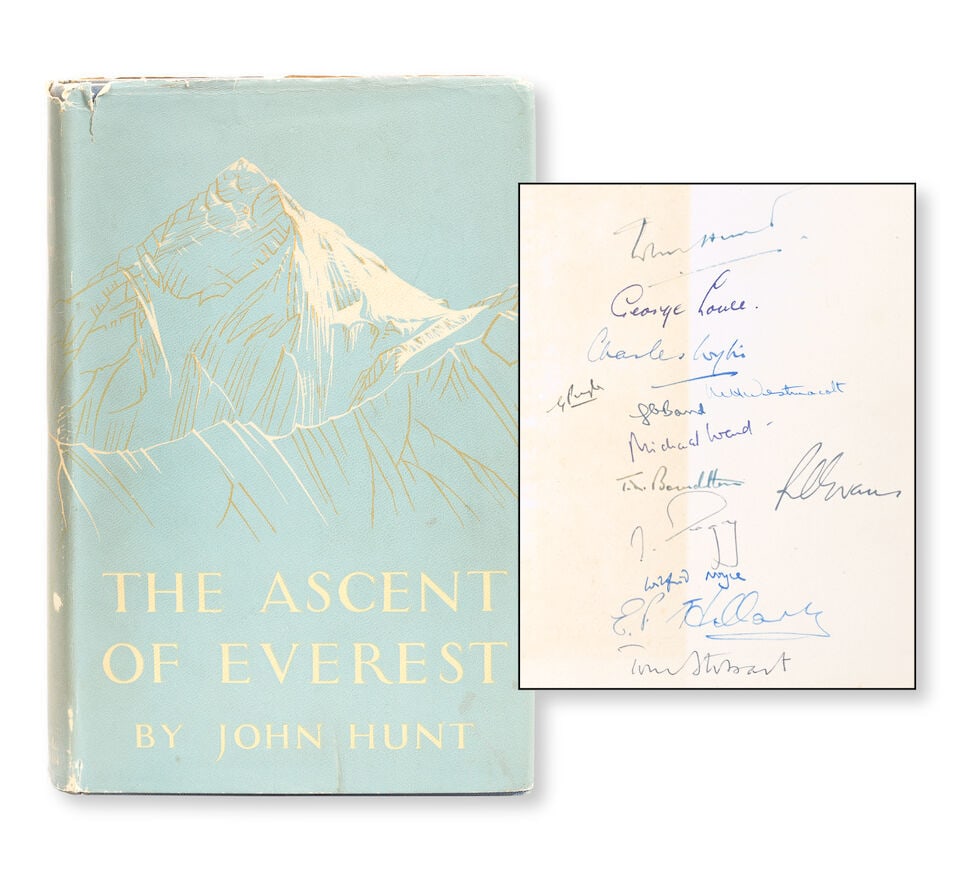 MOUNTAINEERING HUNT (JOHN) The Ascent of Everest, FIRST EDITION, ALFRED GREGORY'S COPY, SIGNED B... (1 of 1)