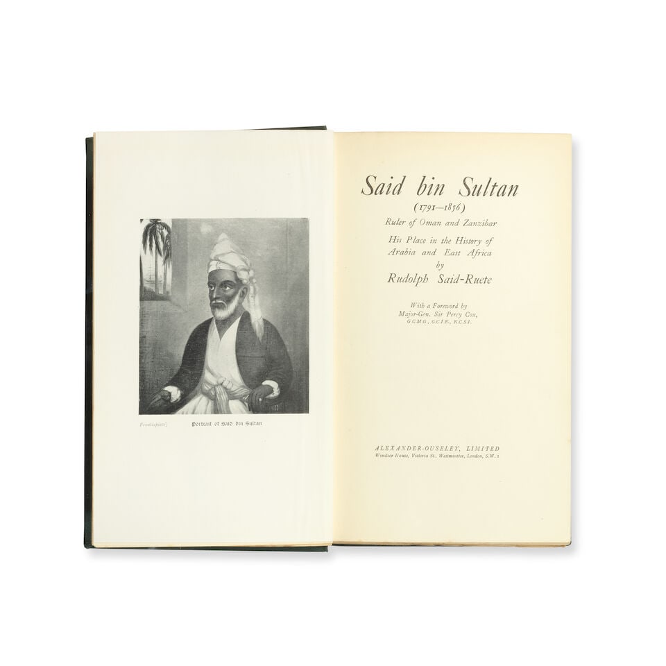 SAID-RUETE (RUDOLOPH) Said bin Sultan (1791-1856), Ruler of Oman and Zanzibar. His Place in the ... - 2