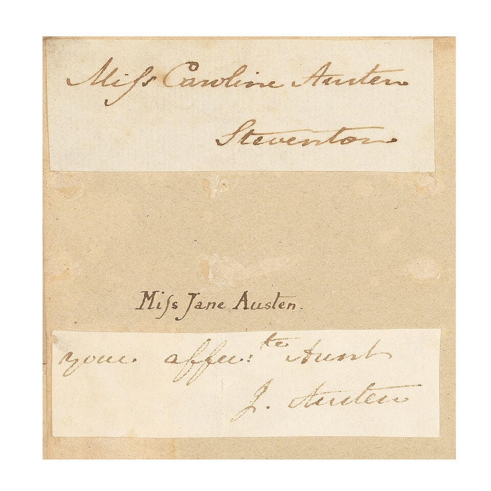 AUSTEN (JANE) Album containing autograph signature etc and other letters, provenance Austen fami... (1 of 4)