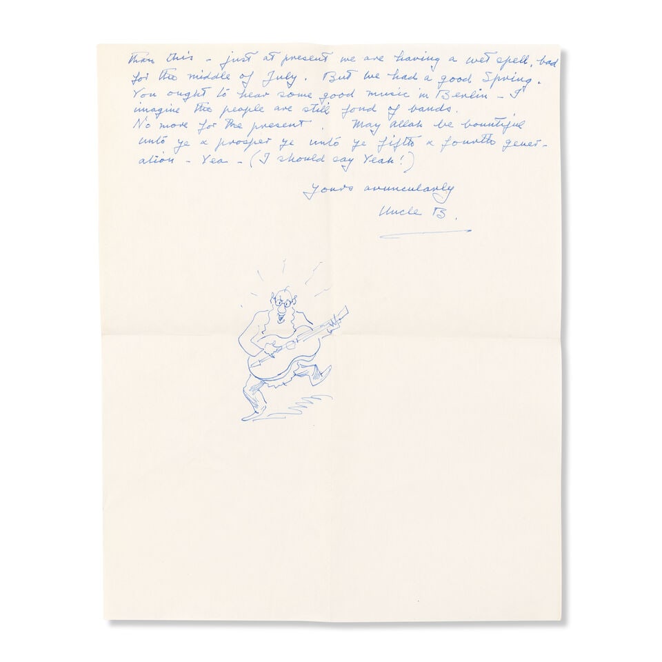 BATEMAN (H.M.) A small archive of 5 original pen and ink, watercolour or colour pencil drawings,... - 2