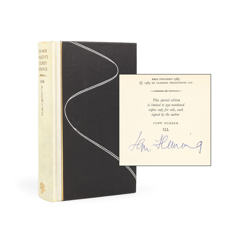 FLEMING (IAN) On Her Majesty's Secret Service, FIRST EDITION, NUMBER 122 OF 250 SPECIALLY BOUND ... (1 of 3)