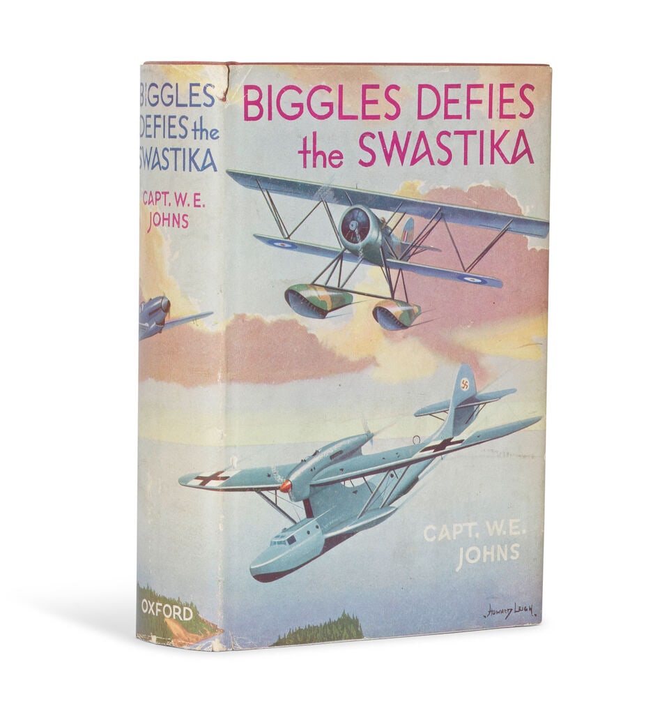 JOHNS (CAPT. W.E.) Biggles Defies the Swastika, FIRST EDITION IN DUST-JACKET, John Hamilton Limi... (1 of 3)