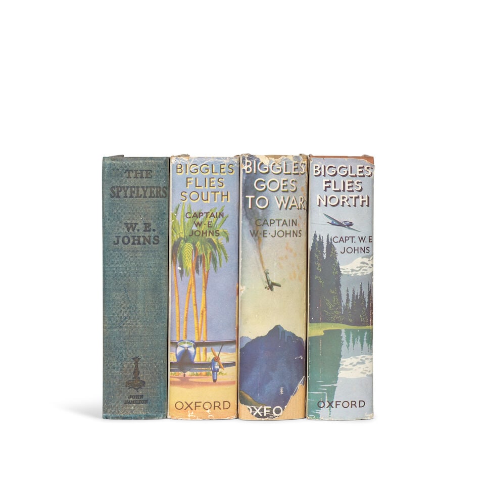 JOHNS (CAPT. W.E.) Biggles Flies South; Biggles Flies North; Biggles Goes to War, firsts, later ... - 3