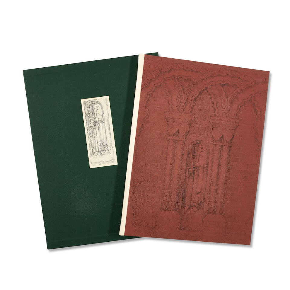 HEANEY (SEAMUS), GEORGE MACKAY BROWN, TED HUGHES AND CHRISTOPHER FRY Four Poets for St. Magnus, ...: HEANEY (SEAMUS), GEORGE MACKAY BROWN, TED HUGHES AND CHRISTOPHER FRY Four Poets for St. Magnus, NUMBER 80 OF 106 COPIES, SIGNED BY THE FOUR POETS, one lithographed plate by Bryce Wilson, 5 tipped-in