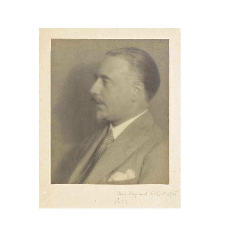 MAN RAY AND CURTIS MOFFATT Portrait photograph of Sir Thomas Beecham, Paris, [early 1920s] (1 of 3)