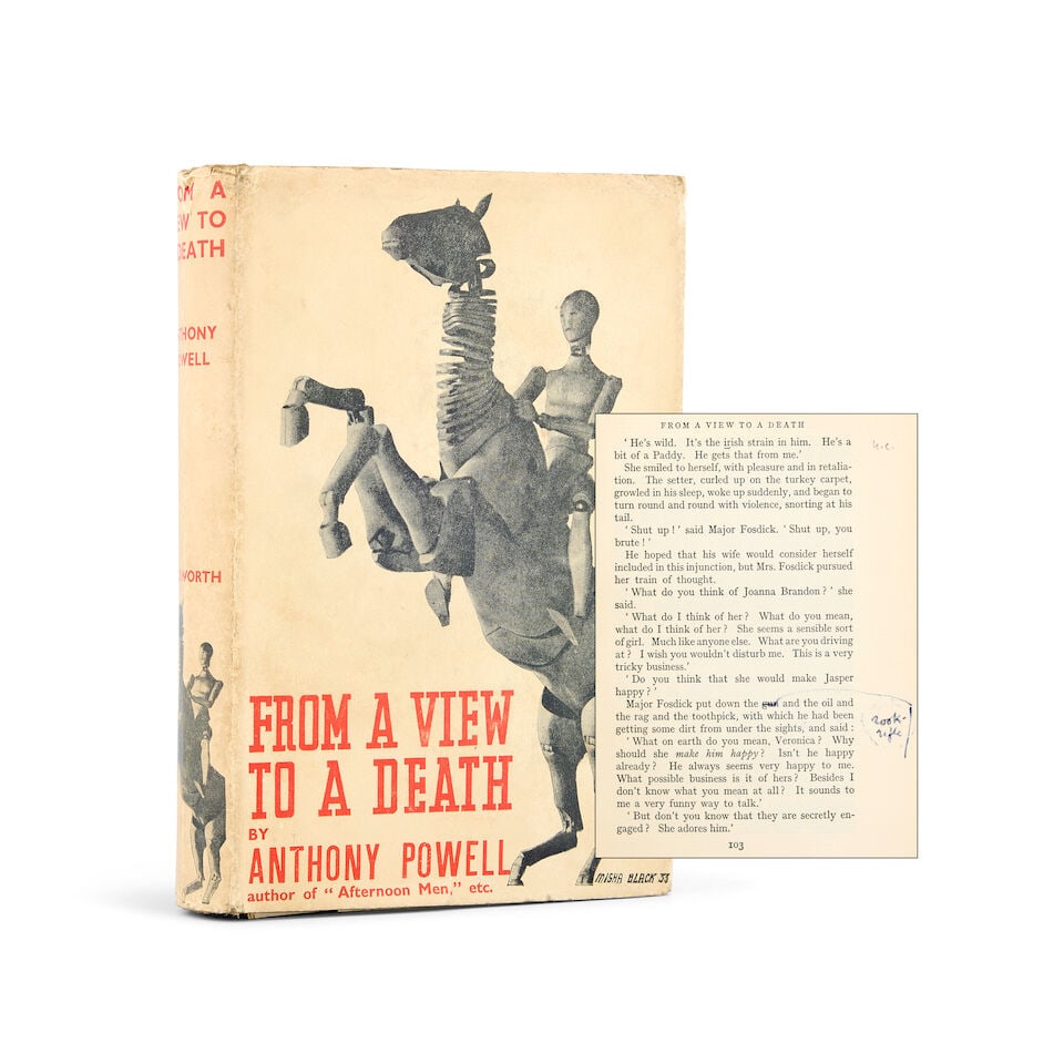POWELL (ANTHONY) From a View to a Death, FIRST EDITION WITH MANUSCRIPT PROOF CORRECTIONS in penc... (1 of 1)